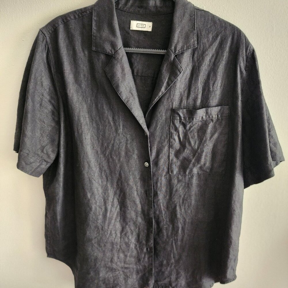 AYR Charcoal Short Sleeve Top